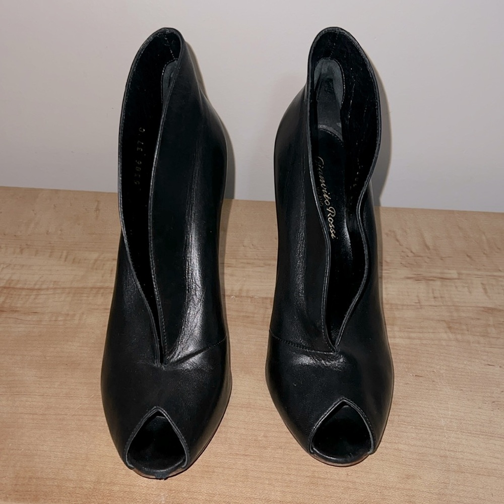 VAMP Gianvito Ross Leather Heels (37 - Black)